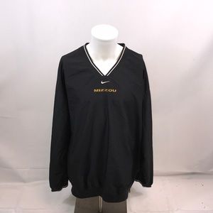 Nike Mizzou V-Neck Black Windbreaker